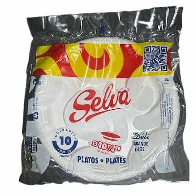 PLATOS DESECHABLES PL10 SELVA 10UND