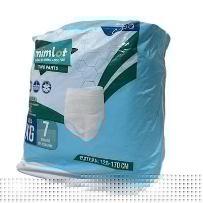 PAÑAL ADULTO PANTS M MIMLOT 9 UND