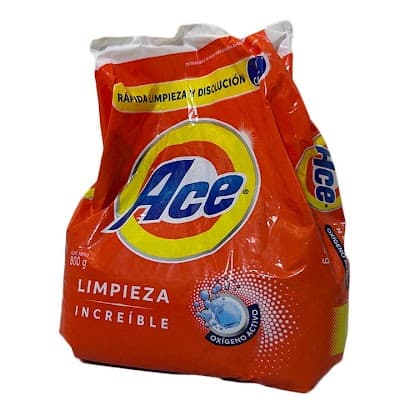 DETERGENTE EN POLVO ACE 800GR