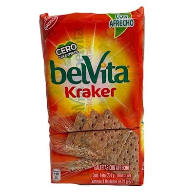GALLETAS KRAKER BRAN BELVITA 234GR