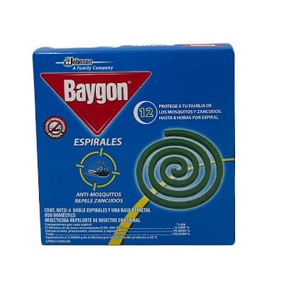 ESPIRALES ANTIMOSQUITOS BAYGON 12UND