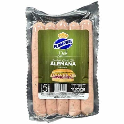 SALCHICHA ALEMANA CON PEREJIL PLUMROSE 5UND