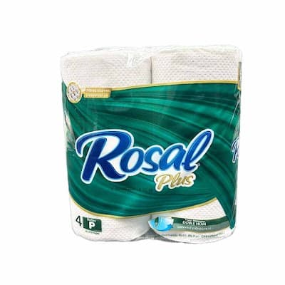 PAPEL HIGIENICO ROSAL PLUS 215HOJAS 4ROLLOS