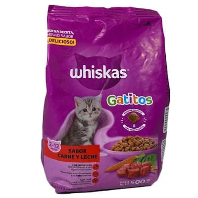 WHISKAS GATITOS CARNE Y LECHE 500GR