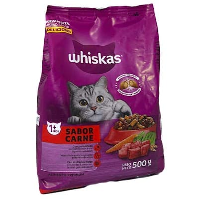 WHISKAS PARA GATOS SAB CARNE 500GR