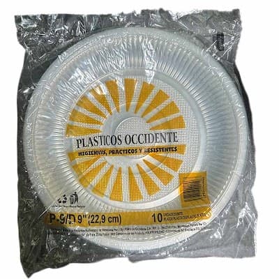 PLATO PLASTICOS OCCIDENTE N9 10UND 